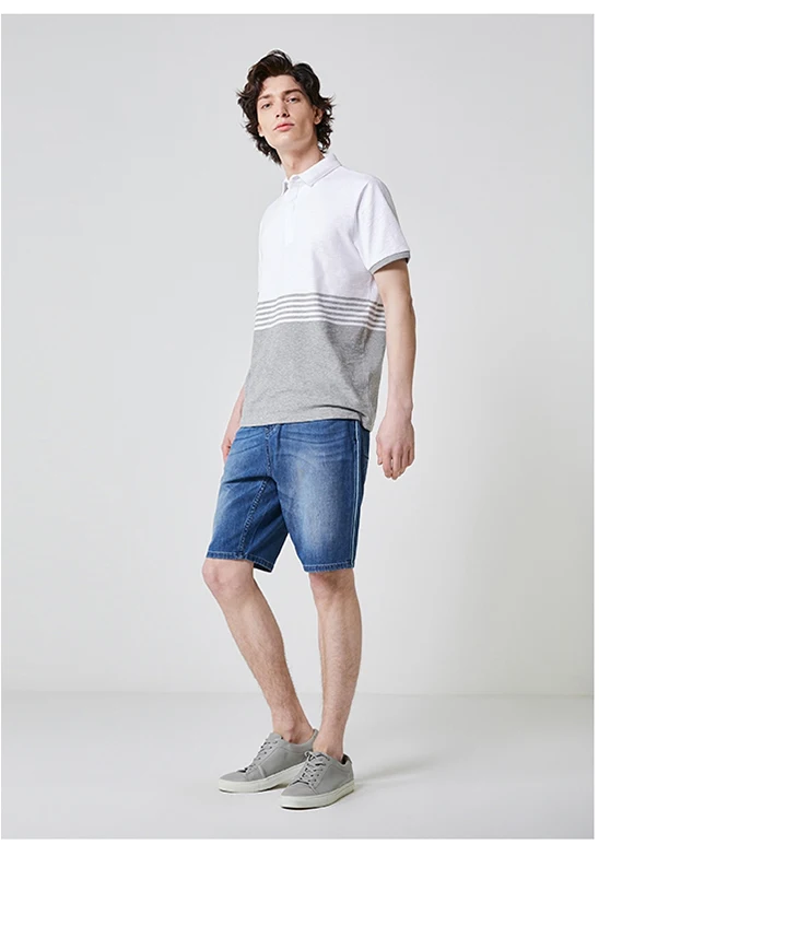 Избранные хлопковые обычной посадки с коротким рукавом отложной воротник Poloshirt S | 419206558