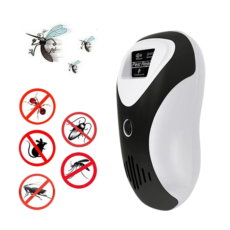 

Multi-functional electronic ultrasonic rat mouse repellent Repeller Repels Mice Bed Bugs anti Mosquito Repellent Killer