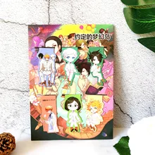 6pcs The Promised Neverland Anime Magnetic Bookmark Magnet Bookmark Child Student Kawaii Gift Bookmarks Office Stationery the promised land