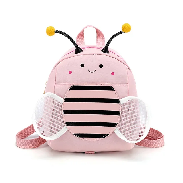 Bee Cute Baby Safety Harness Backpack Toddler Anti- Lost Bag Children Girl Boy Schoolbag Kids Wrist Link Clothes cute owl dinosaur baby safety harness backpack toddler anti lost bag children comfortable schoolbag toddler anti lost wrist link