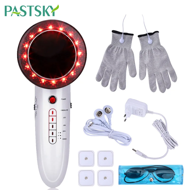 

6 in 1 Body Slimming Massager Ultrasonic Wave EMS Infrared Therapy Fat Burner Device Weight Loss Skin Tightening Facial Care
