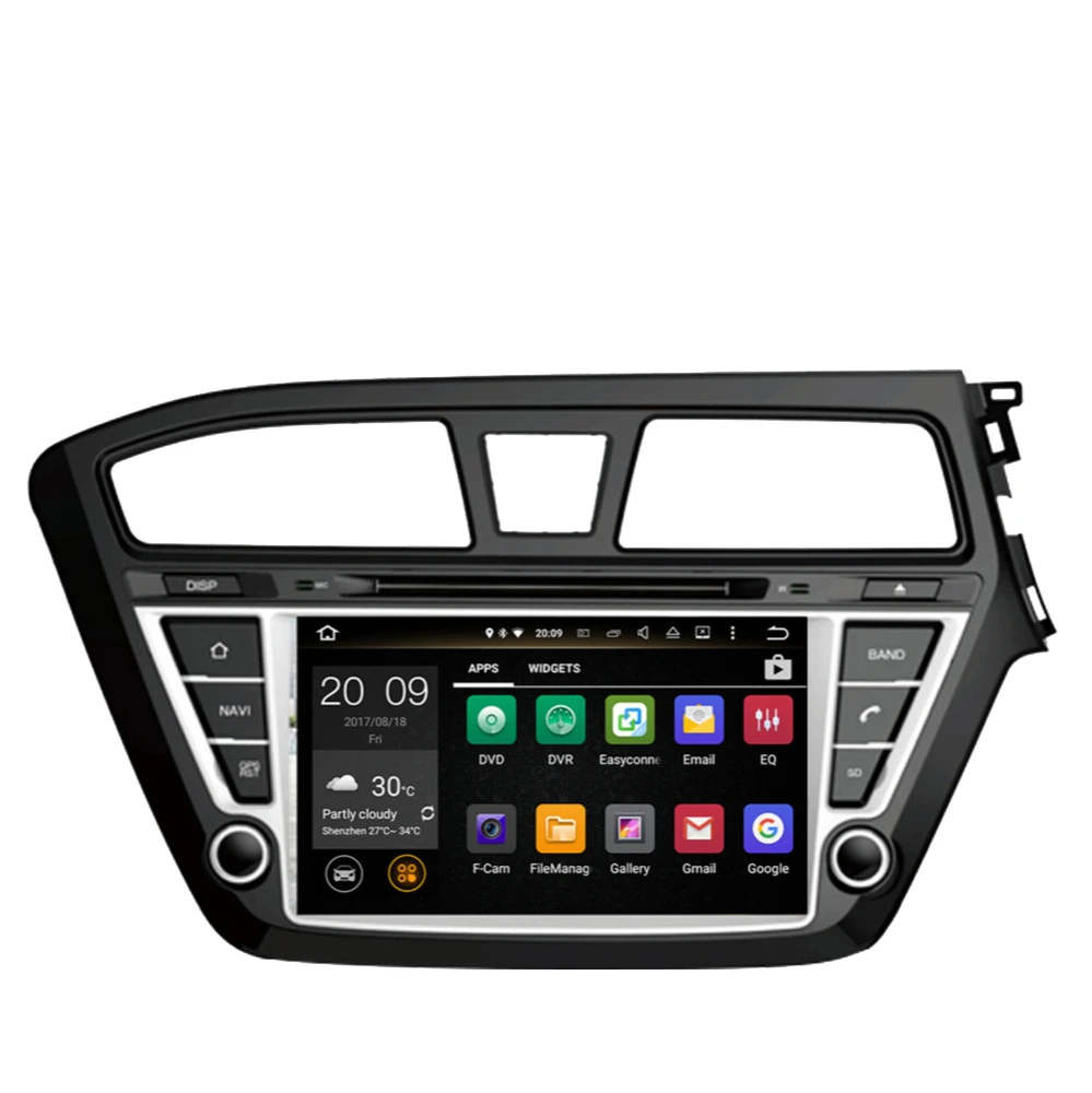 Автомобильный GPS-навигатор 8 дюймов Android 10 0 4 Гб + 64 ГБ для Hyundai I20 2014-2022