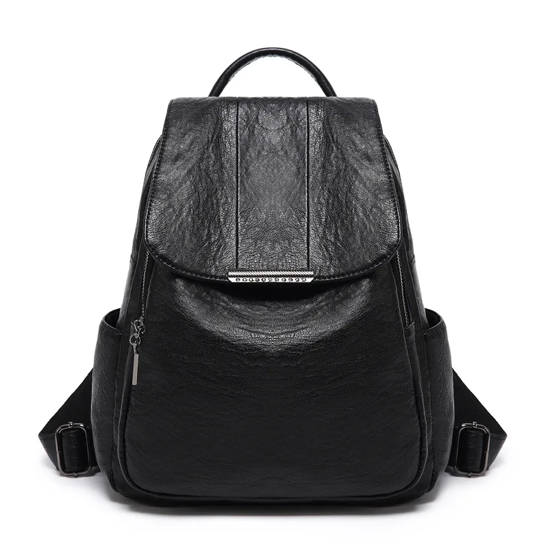 

Leather Fashion Backpack Girl Rucksack Backpack Women Multifunction Shoulder Bookbags School Bags for Teenage Girls Cute C1122