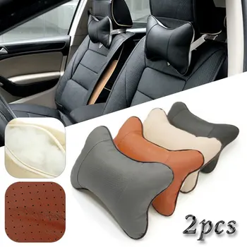 

2pcs/set Car Seat Head Neck Rest Breathable Soft Headrest Bone Support Cushion Driving Protective Neckrest Pillow Car Supplies