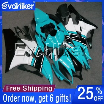 

Custom motorcycle fairing for YZF-R6 2006-2007 motorcycle bodywork kit light blue+white+gifts
