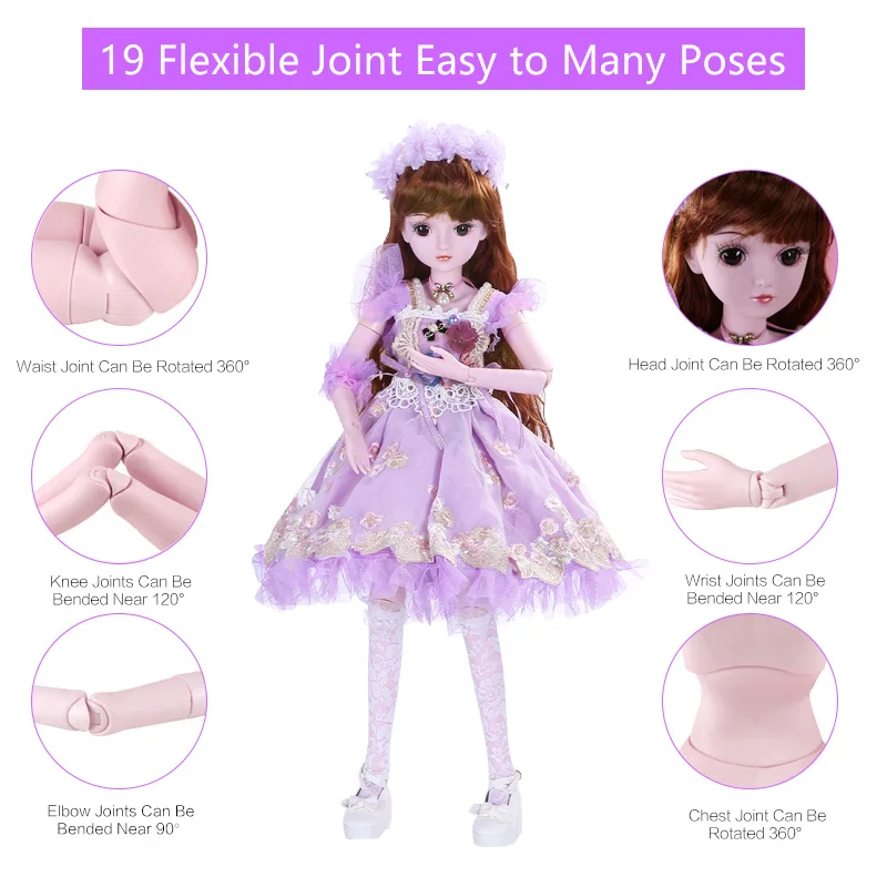 UCanaan 1/3 BJD SD куклы для девочек 19 шаровая кукла