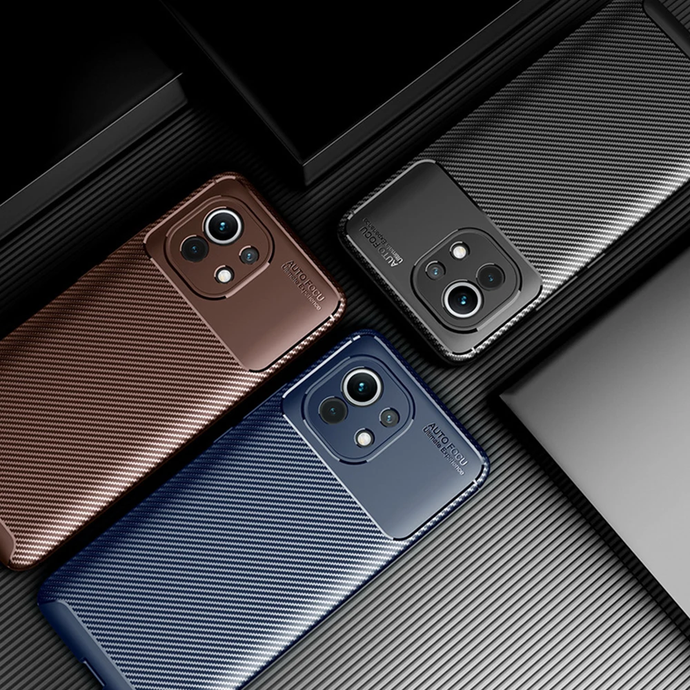 Чехол для телефона из ТПУ Xiaomi Mi 11 полноразмерный дизайн клавиш защита камеры