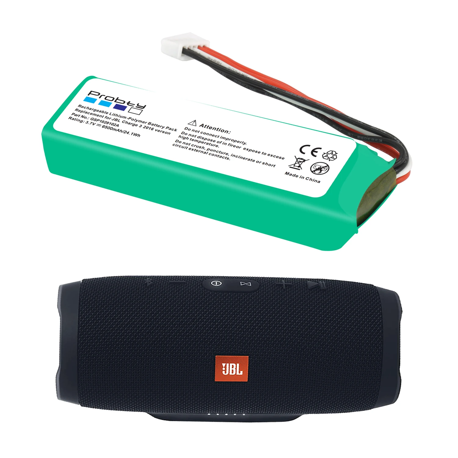 For JBL Charge 3 Charge3 6500mAh Battery GSP1029102A + Teardown tool rechargeable battery