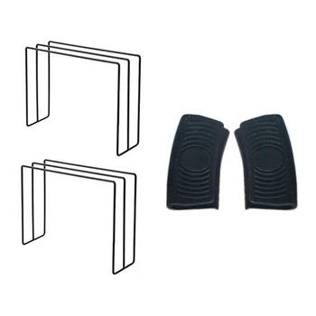 

2Pcs Kitchen Towel Racks Sink Folding Holder Racks & 1 Pair Silicone Pot Holders Hot Handle Grips Gloves