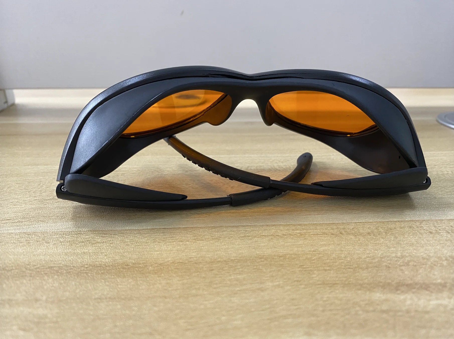 405nm 445nm 473nm Blue Laser Safety glasses O.D 6+  CE with Black Box Cleaning Cloth Elastic Rope