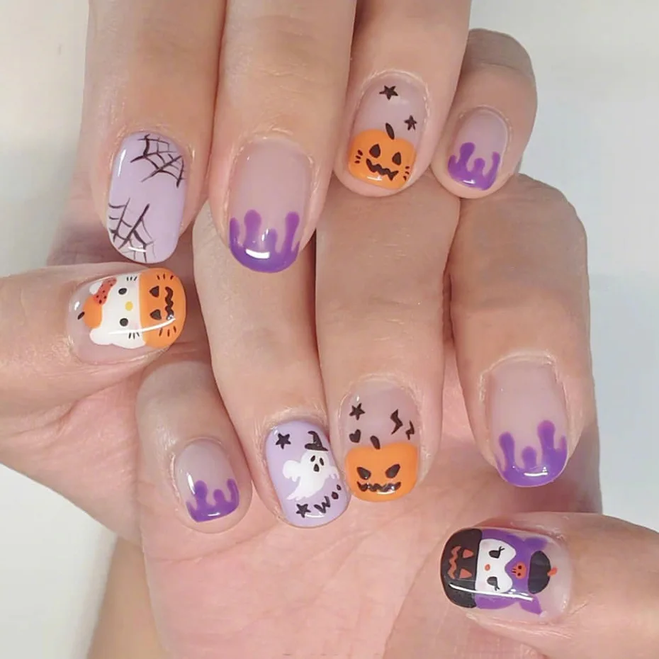 1 Pcs Nail Printing Stamping Templates Halloween Pumpkin/skull/ghost Nail  Stamp Plate Uv Gel Polish Transfer Diy Manicure Tool - Nail Templates -  AliExpress