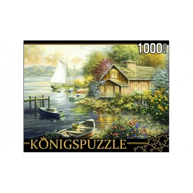 Пазл Дом у причала. Ники Боэм Konigspuzzle 1000 деталей Рыжий Кот