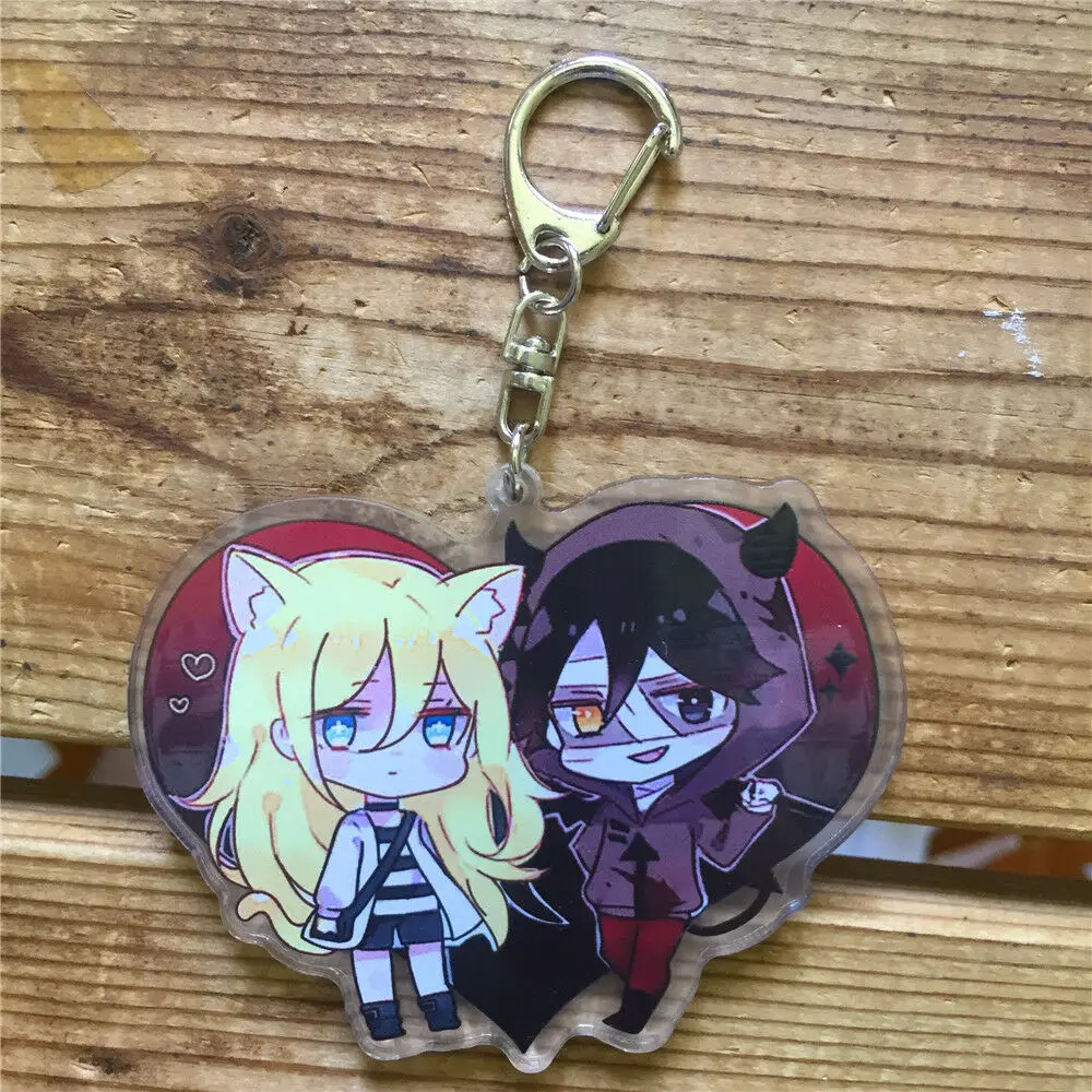 Satsuriku No Tenshi Angels of Death Ray Zack Couple Keychain Strap Figure 8cm | Украшения и аксессуары