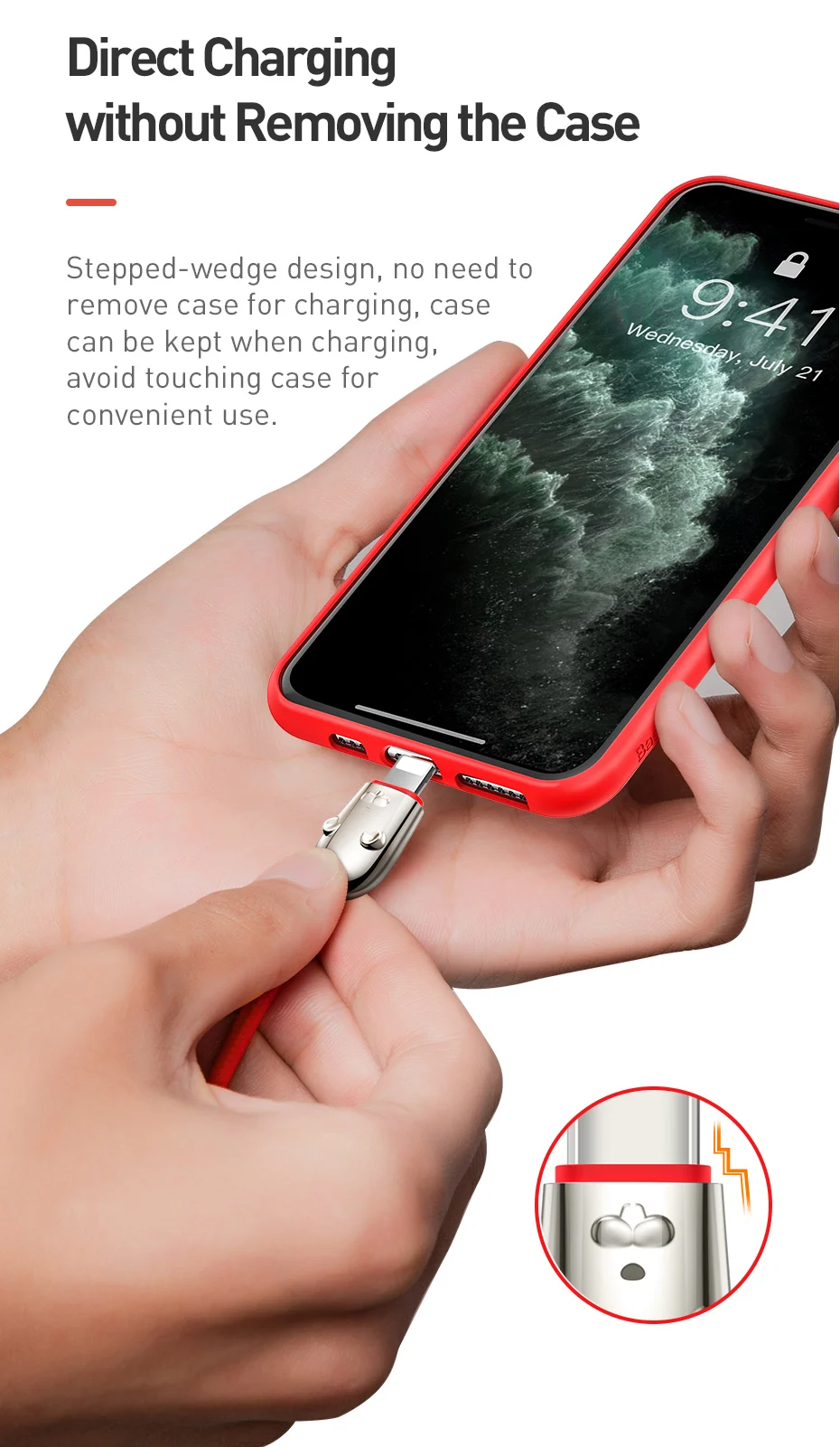 Usb-кабель Baseus 3 в 1 type C для iPhone XR XS Max, зарядный кабель USB type C для samsung S10 S9 huawei, светодиодный кабель Micro usb