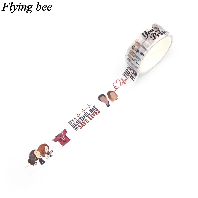 Flyingbee 6 шт./компл. с надписью ТВ шоу Friends(клейкая лента из сериала очень странные Бумага лента Washi Игра престолов стикер ленты вентиляторы gits X0639