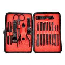 15 шт., машинка для стрижки ногтей, ножницы, набор для ухода, педикюр, инструменты для маникюра