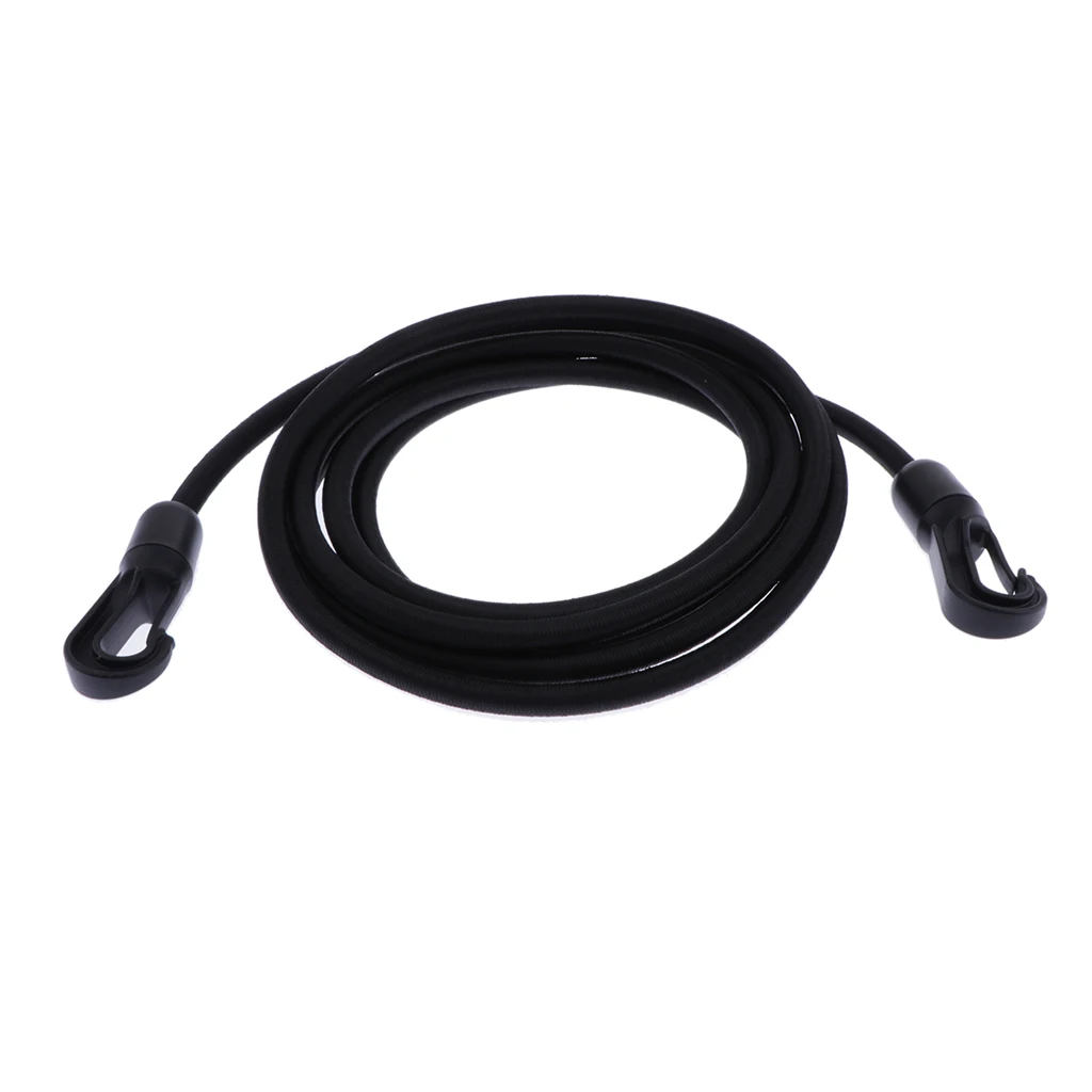1 Piece 8mm Elastic Fixed Bungee Cord Strong Durable Heavy Duty Bungie Strap Outdoor Equipment Accessories with Carabiner Hook