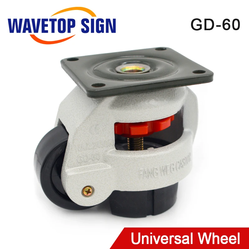 Wavetopsign Ruota Universale Gd60 Fondo Piatto E Tipo A Vite Per Macchina Per Taglio E Incisione Laser Co2