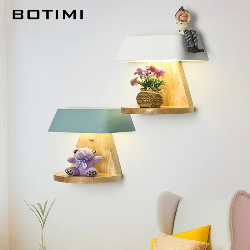 Домашний декор BOTIMI 220 В светодиодный настенный светильник для спальни отеля