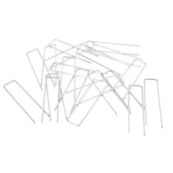 

20Pcs Gardening Tools U-Shaped Ground Nail Fixing Nail Cloth Shade Net Nail
