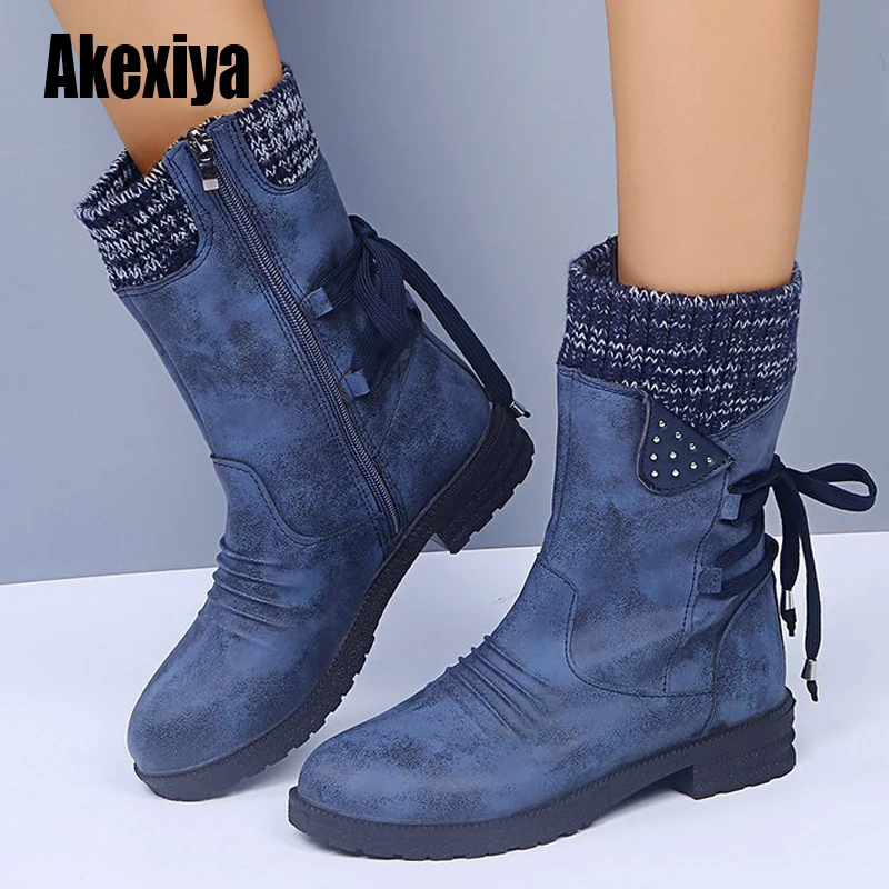 Ankle boots woman 2021 Warm Plush Winter Microfiber Non-slip Suede women Black gray Size 35-43 u864 | Обувь