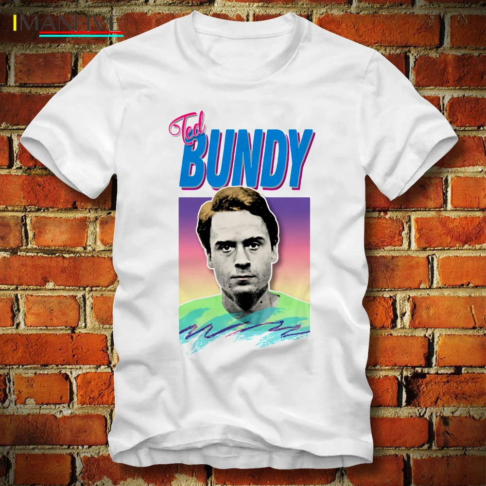 

Serial Killer Ted Bundy Shirt Retro Aesthetic Style Burn Bundy Execution Day Camiseta Tshirt