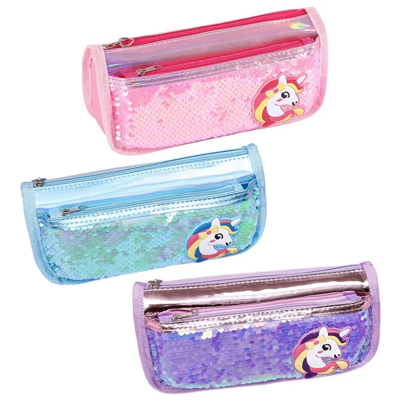 

1 Pcs Simple Small Fresh Kawaii Pencil Case Cute Unicorn Gift School Pencil Box Pencilcase Pencil Bag School Supplies Stationery