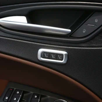 

New!! Matte Chrome ABS Seat Memory Frame Trim For Alfa Romeo Stelvio 2017 2018 2019 2020 Car Accessories