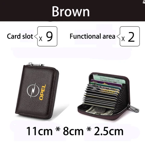 Genuine Leather bag Driver License Business Card Holder Wallet For OPEL Vauxhall Astra H Insignia J Vectra C Corsa opel Car