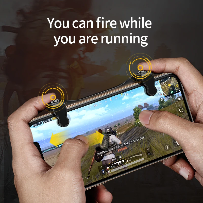Baseus Gamepad Joystick Game Trigger For PUBG L1RL Gaming Shooter Fire Button Phone Cooler For iPho
