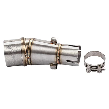 

Motorcycle Exhaust Middle Pipe Stainless Steel Link Pipe Middle Section Adapter For Kawasaki Ninja 250 250R Z250 Z300