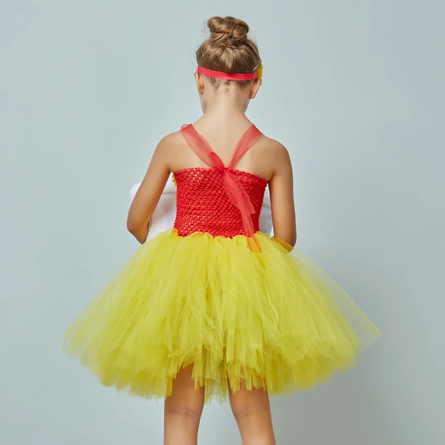Fancy Popcorn Girl Tutu Dress Circus Birthday Outfit for Kids Food Costume Baby Photo Carnival Party Flower Tutu Dresses (8)