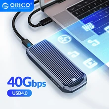 ORICO LSDT M2 obudowa na SSD 40 gb/s NVME obudowa M.2, aby rodzaj USB C 4.0 Adapter SSD dla NVME PCIE dysku SSD z kluczem M dysk M.2 obudowa na SSD