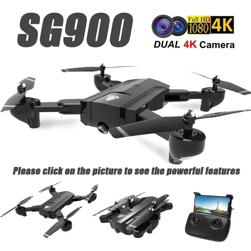 LeadingStar SG900 Дрон двойная камера HD 720P Профессиональный FPV Wifi Радиоуправляемый Дрон с фиксированной точкой высоты удерживайте меня Дрон Квадрокоптер