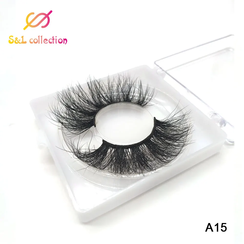 

Mink Eyelashes 25mm Lashes Fluffy Messy 3D False Eyelashes Dramatic Long Natural Lashes Wholesale Makeup Mink Lashes