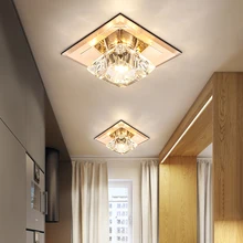 LukLoy Современный хрустальный потолочный прожектор цветной свет поверхностного монтажа точечные светильники встроенный светильник кристалл Точечный светильник для крепления заподлицо