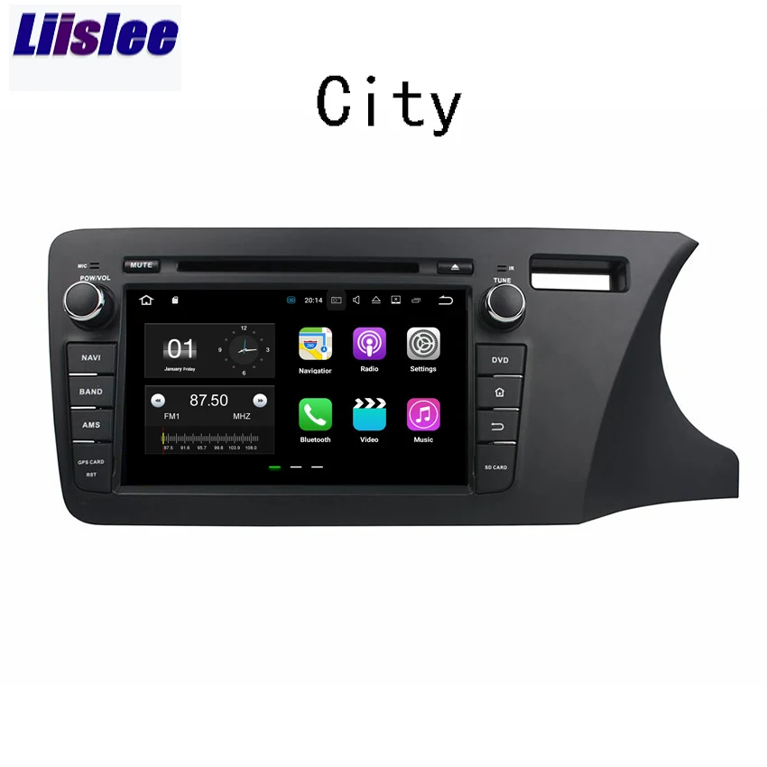 Liislee Android для Honda City 2013 ~ 2017 Автомобильный навигатор GPS Аудио Видео Стерео