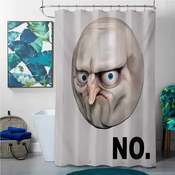 

Shower Curtains Kids Mermaid Humor,Rage Comic for Regular Life Situations Emotion Angry on Artisan Illustration,Egg Shell and