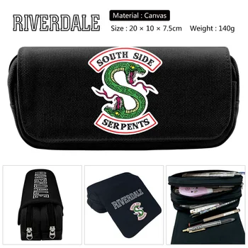 

Riverdale Cosplay Pencil Case Student Stationery Bag Canvas Pen Bags Cosmetic Makeup Bag Gift