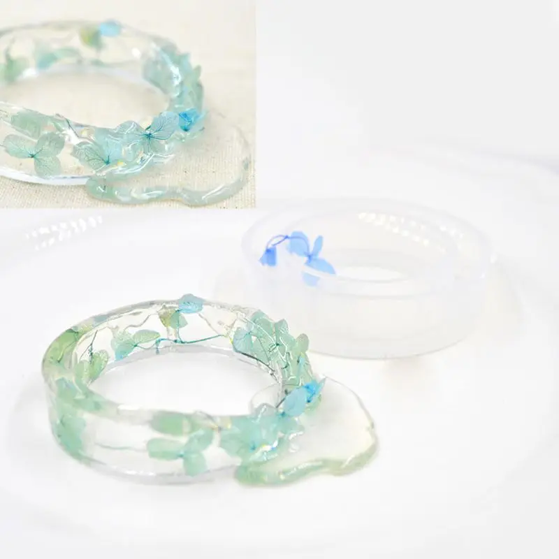 Silicone Jewelry Mold Round Bracelet Bangle Resin Mold Resin Jewelry Making Tool 634D