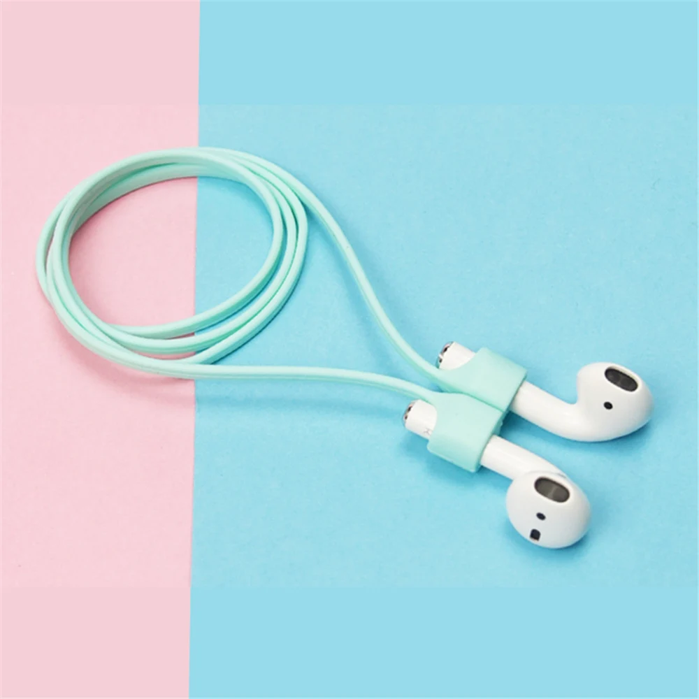 Магнитный ремешок для наушников Apple AirPods 1/2/3 силиконовый шнур 72 см с защитой от