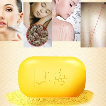 

5 pcs Shanghai Sulfur Soap Acne Treatment Blackhead Remover Soap Whitening Cleanser Oil-control Chinese Traditional Skin Care