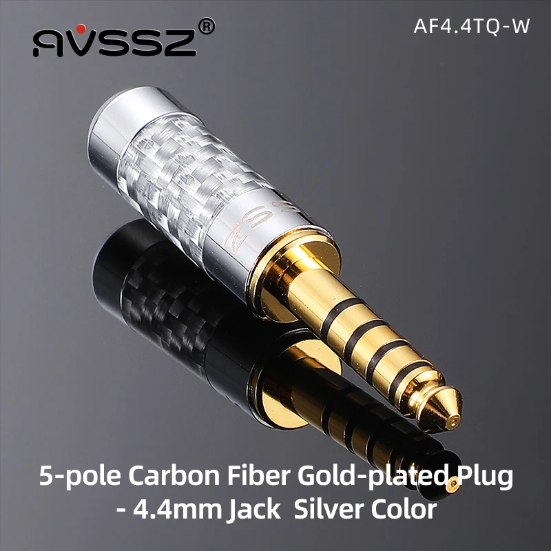 AVSSZ Carbon Fiber 3.5mm Jack Stereo Headphone Plug - Straight/Angle, 3/4/5 Poles, DIY Repair & Replacement (2.5mm, 4.4mm) Description Image.This Product Can Be Found With The Tag Names Computer Cables Connecting, Computer Peripherals, PC Hardware Cables Adapters, Straight angle plug