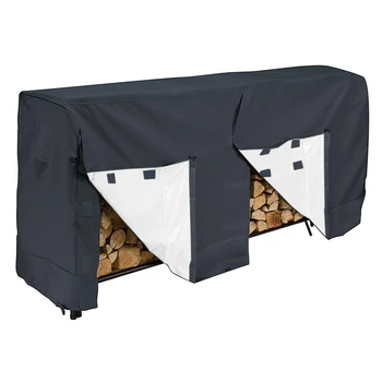 

Outdoor Patio Garden Firewood Rack Log Waterproof Cover Heavy Duty Wood Storage Dustproof Protection Cover Universal Zippered