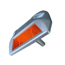 Aluminum Road Stud with Red PMMA Reflector, Solar Road Marker Light, solar pavement light