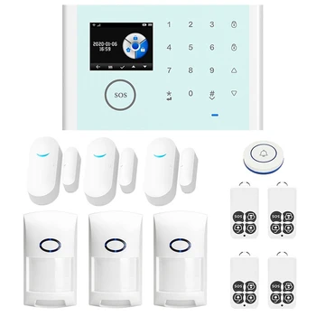 

CS118 Alarm System TUYA Wifi GSM GPRS Multilingual ligent Voice Home Alarm System Set (12Pcs)