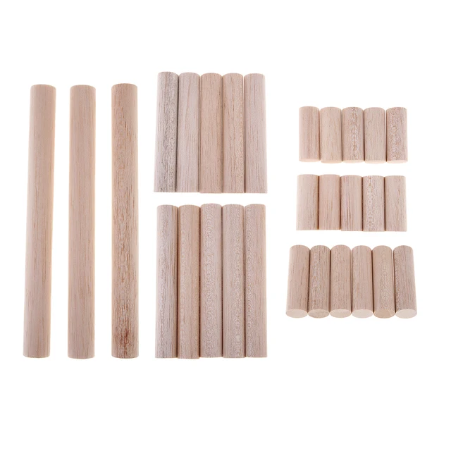 25pcs 300mm long 1.5x1.5/2x2/3x3/4x4/5x5/6x6mm Square long wooden