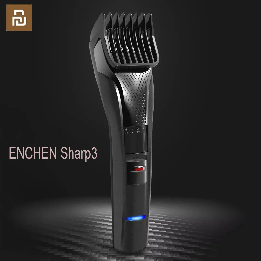 Машинка для стрижки волос ENCHEN Sharp3 Мужская электрическая USB-зарядка низкий