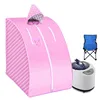 Portable Steam Sauna With Fold Chair Home SPA US Eu Plug 1000W 2L Room Bath Ease Insomnia Stainless Steel Pipe Support 1