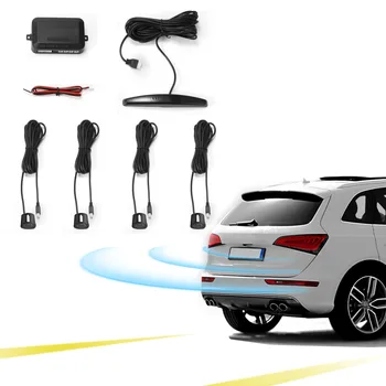 

Onever LED Display Car Parking Sensors 4 Radars Kits Monitor Detector System Automobile Security Alert System Hot Sell NEW